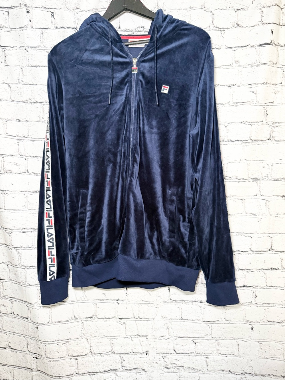 Fila . Vintage soft zip up hoodie. Size XL